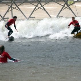 Surfing at Adventure Parc Snowdonia